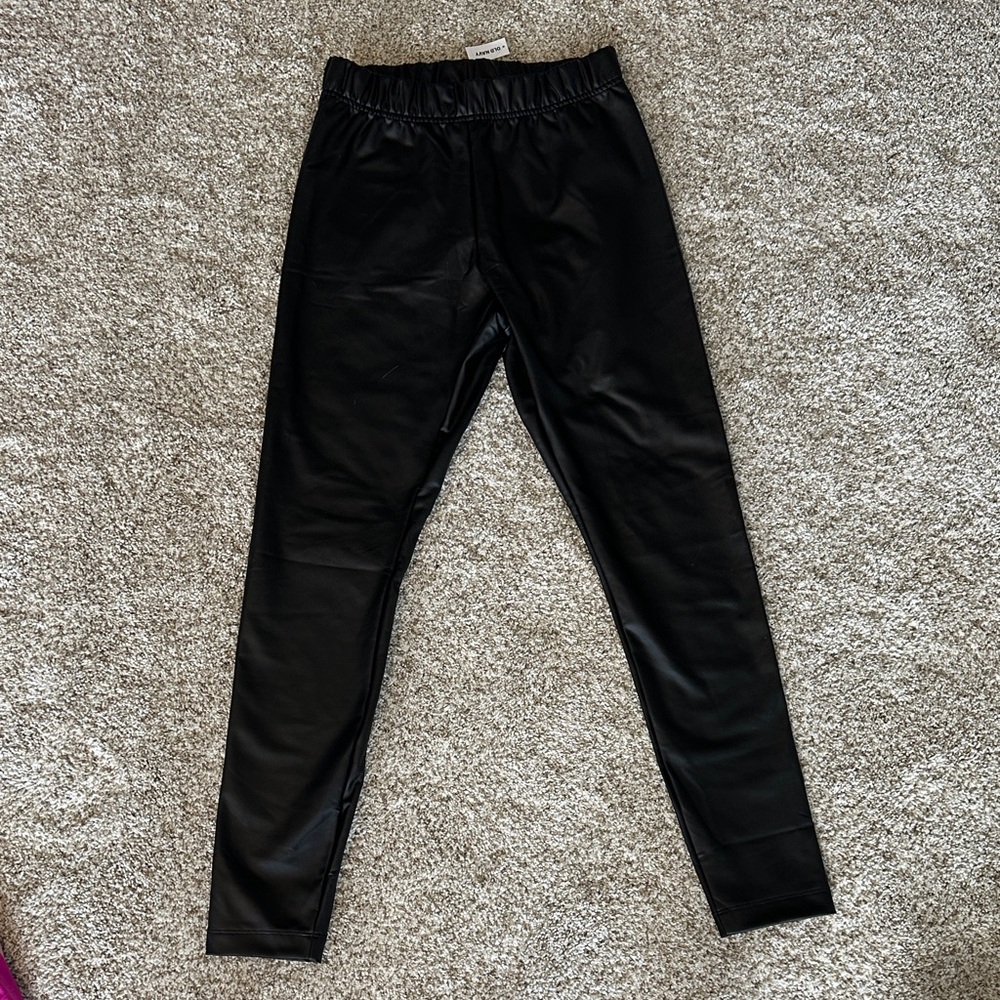 Old Navy Women's Faux Leather Black Leggings